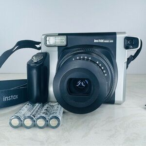 Fujifilm Instax Wide 300 Instant Film Camera New Batteries Ex Cond Tested Works